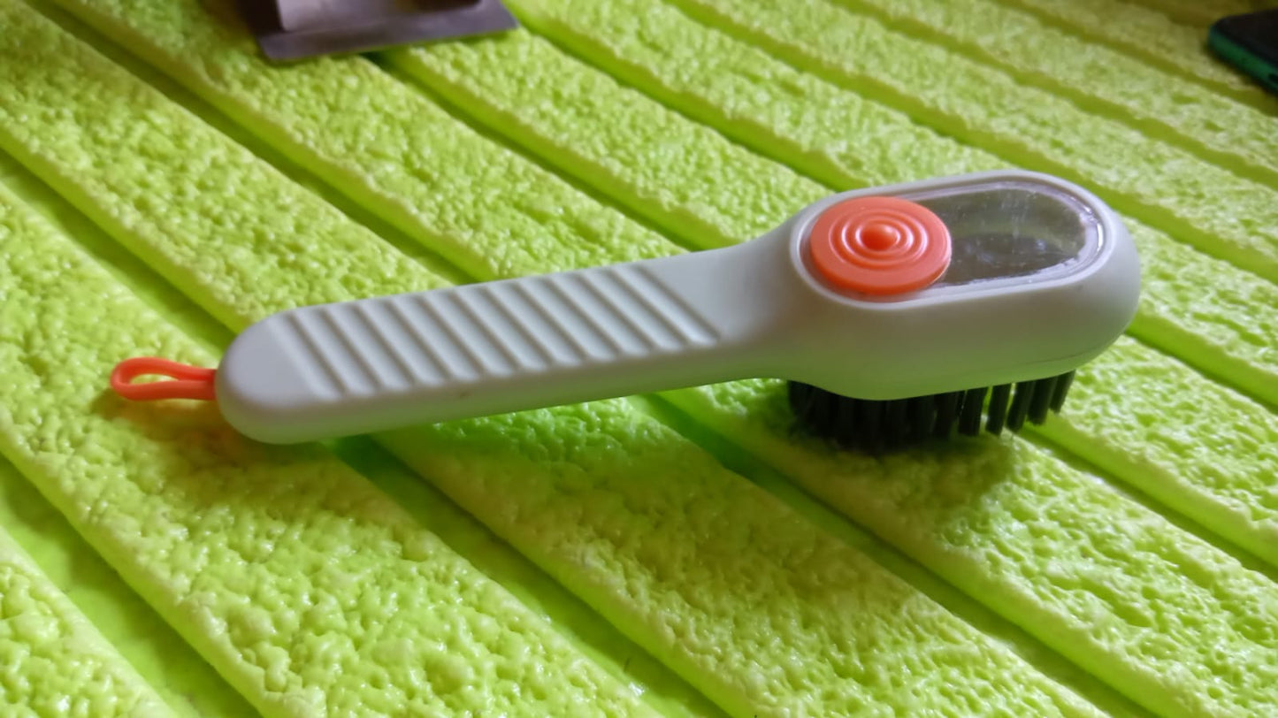 Shoe Scrubbing Brush With Liquid Soap Dispenser