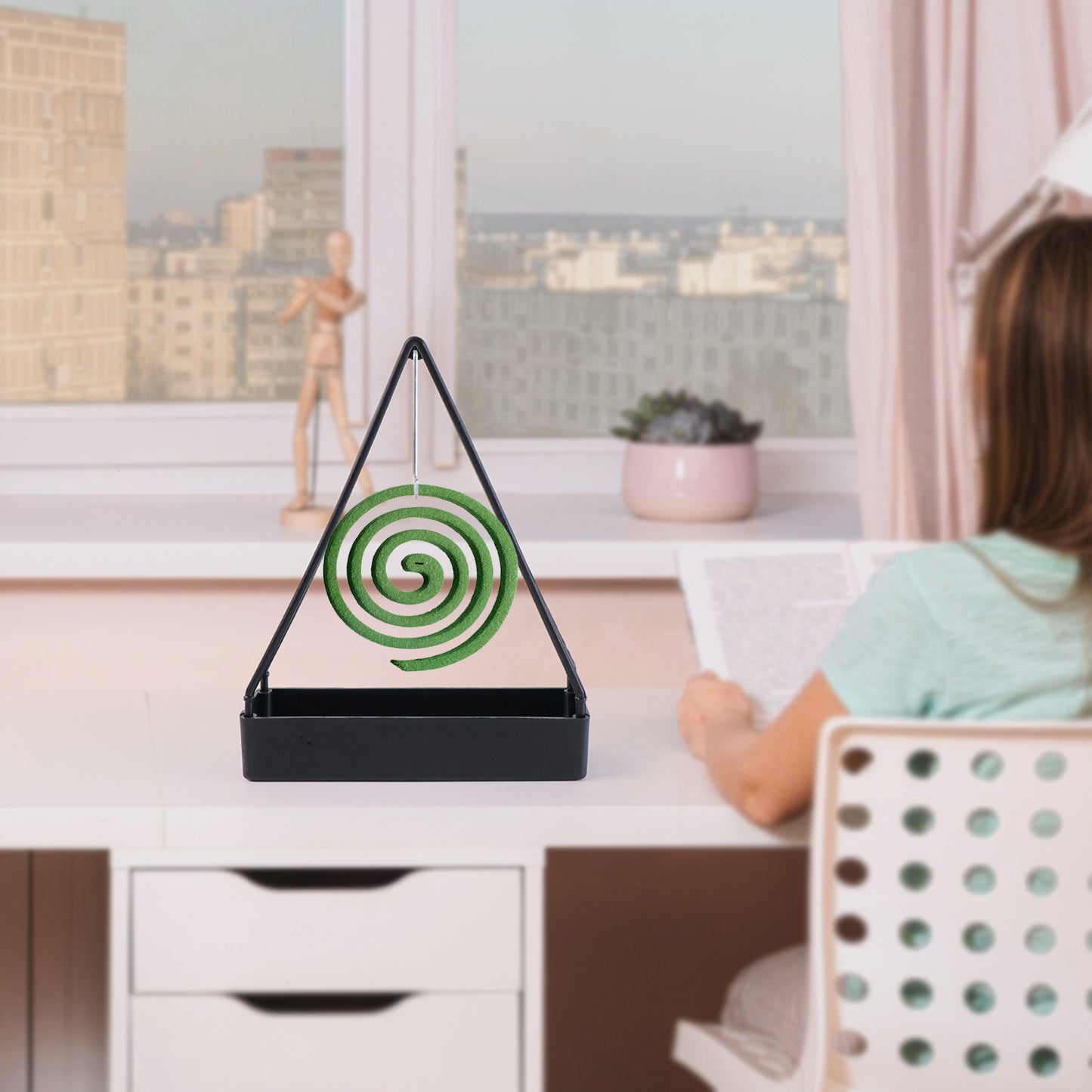 Compact Triangle Mosquito Coil Stand