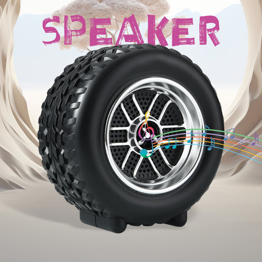 Portable Wheel Shaped Wireless Bluetooth Speaker