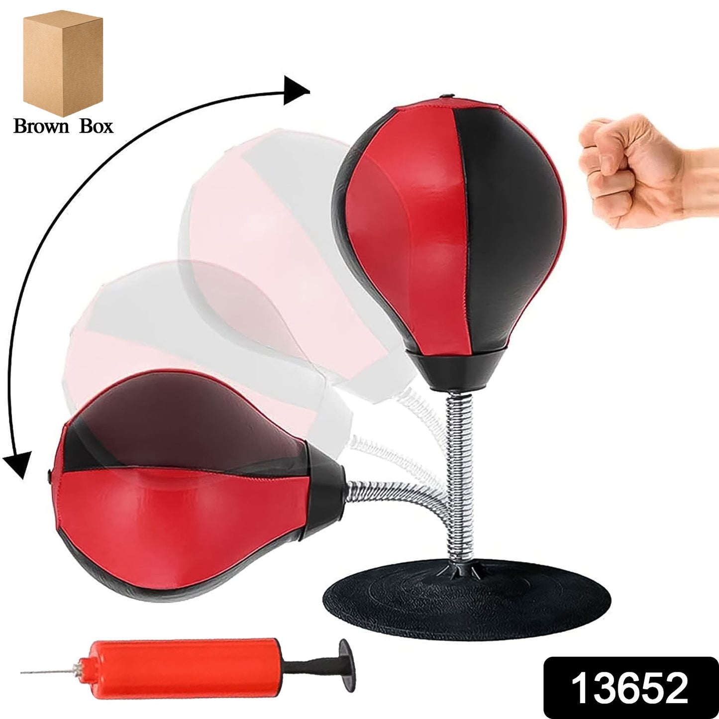 Inflatable Punching Bag With Air Pump