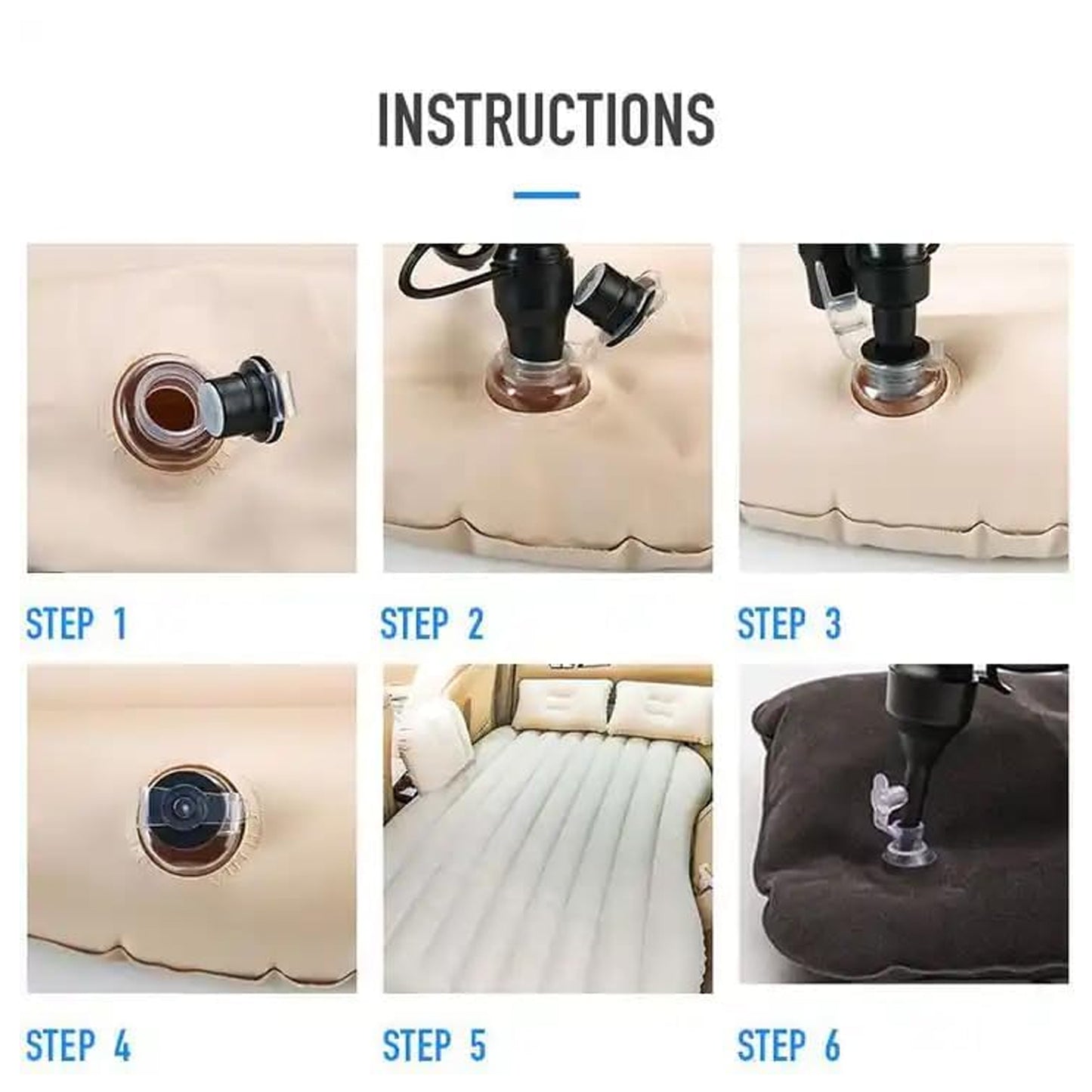 Portable Inflatable Air Mattress Bed
