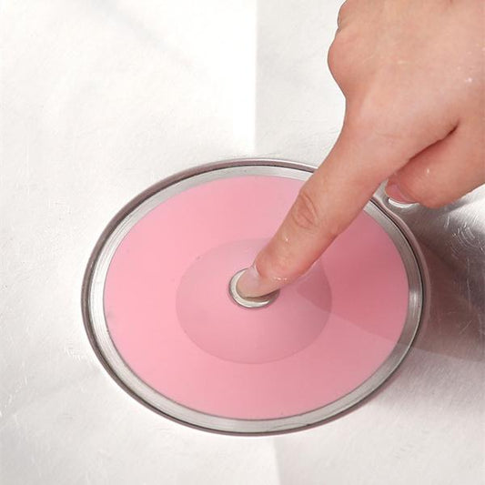2-in-1 Silicone Sink Sealer Cover Drainer (Multicolour)
