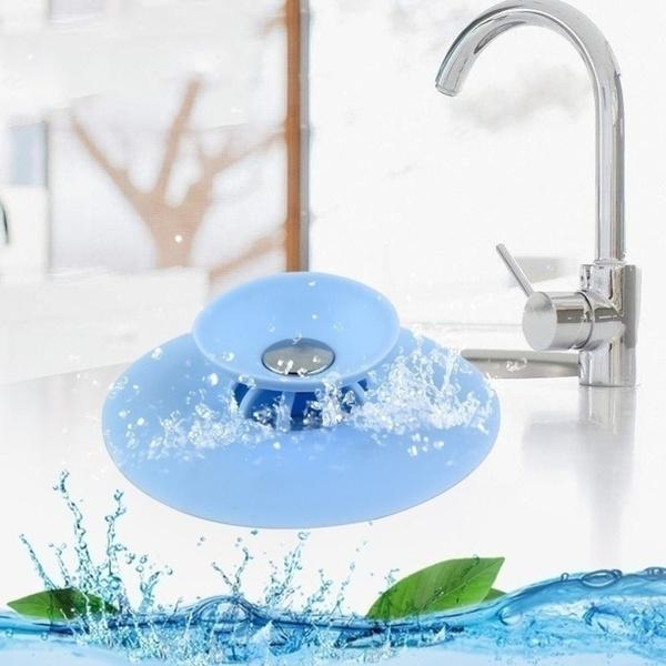 2-in-1 Silicone Sink Sealer Cover Drainer (Multicolour)