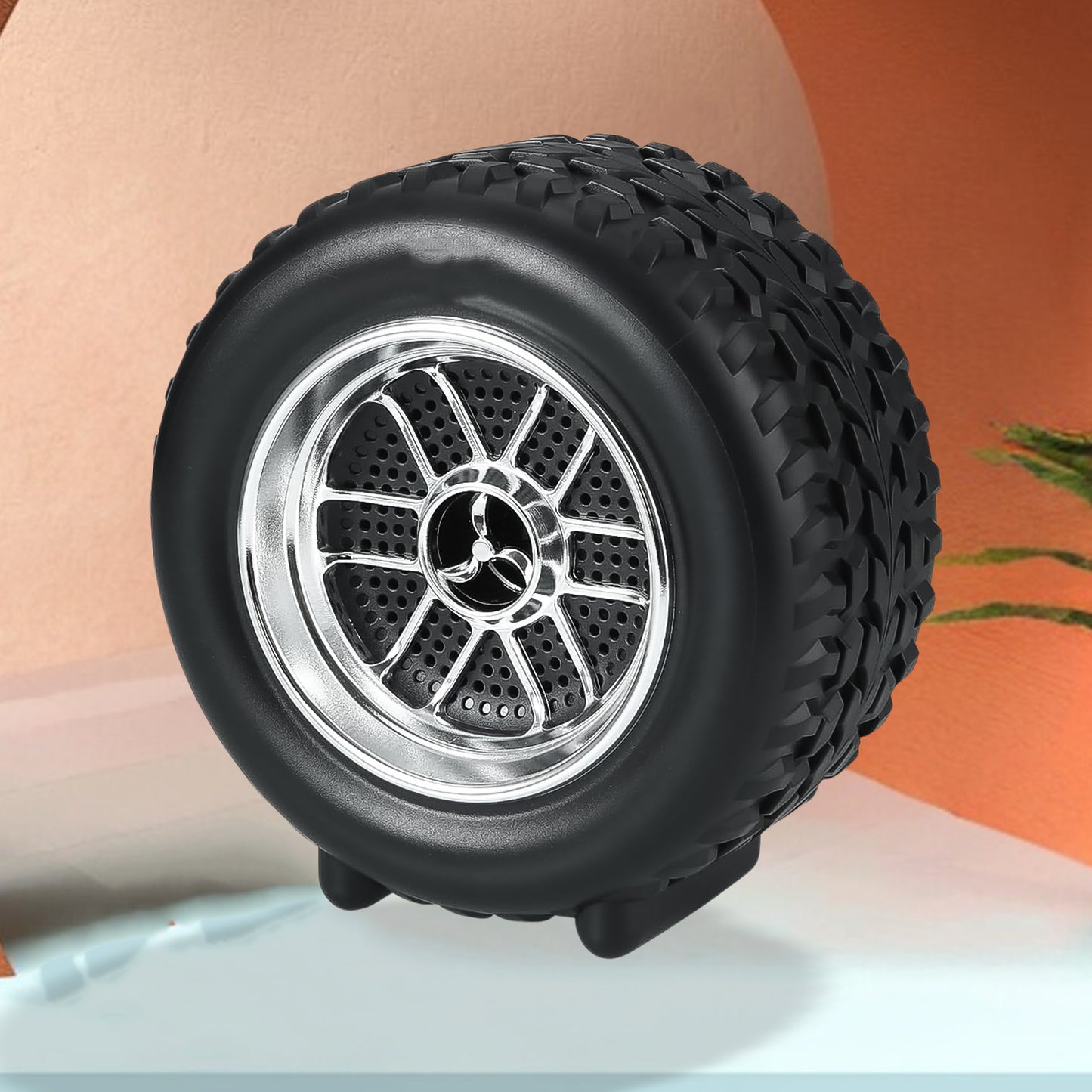 Portable Wheel Shaped Wireless Bluetooth Speaker