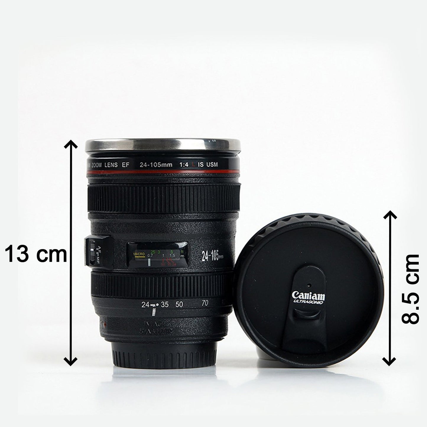 Camera Lens Stainless Steel Coffee Mug