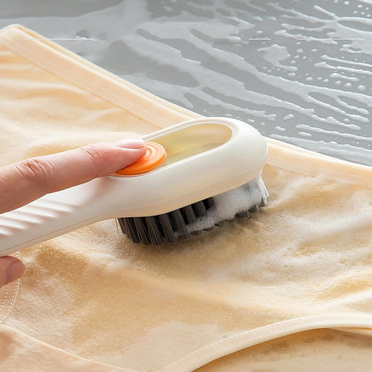 Shoe Scrubbing Brush With Liquid Soap Dispenser