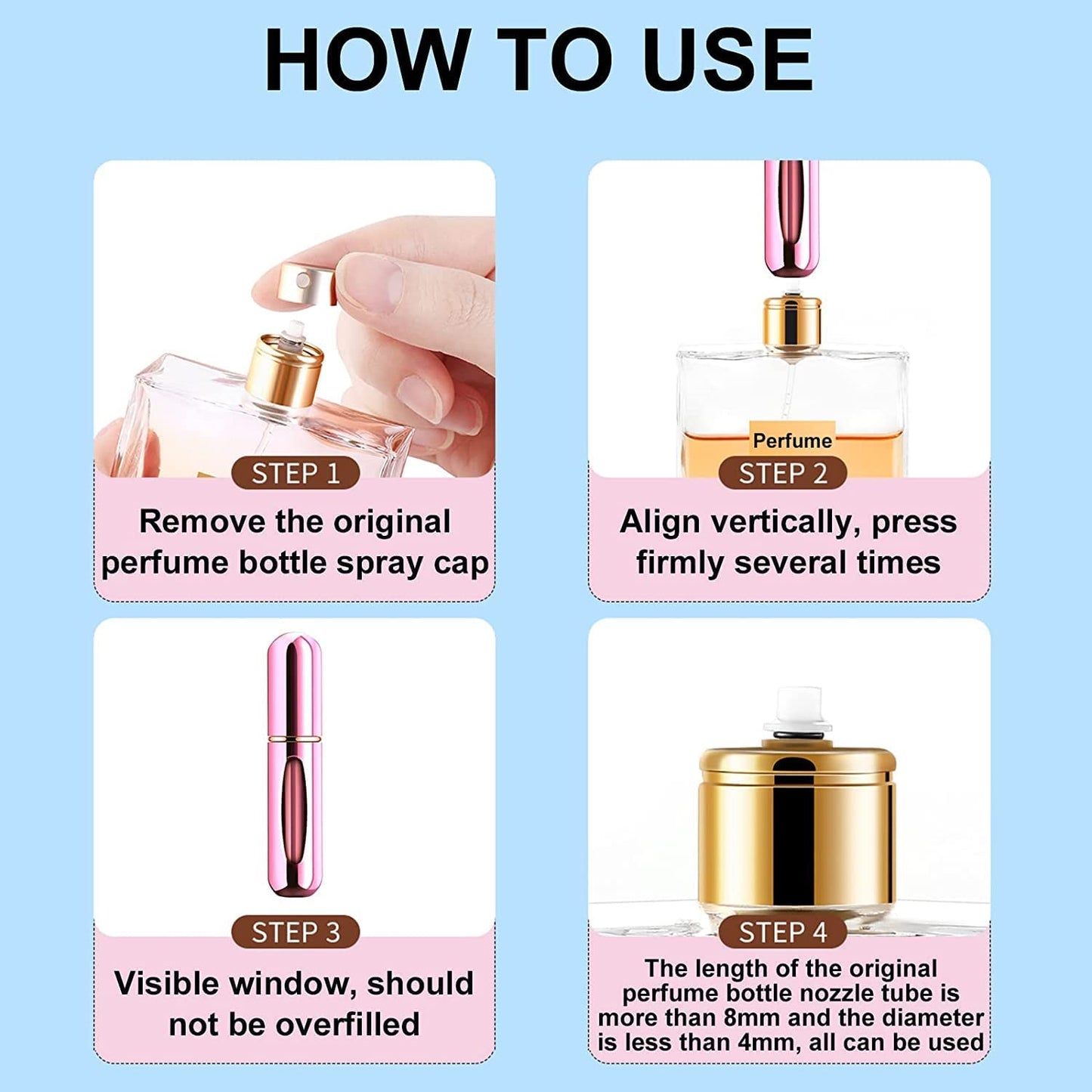 Mini Portable Perfume Spray Bottle