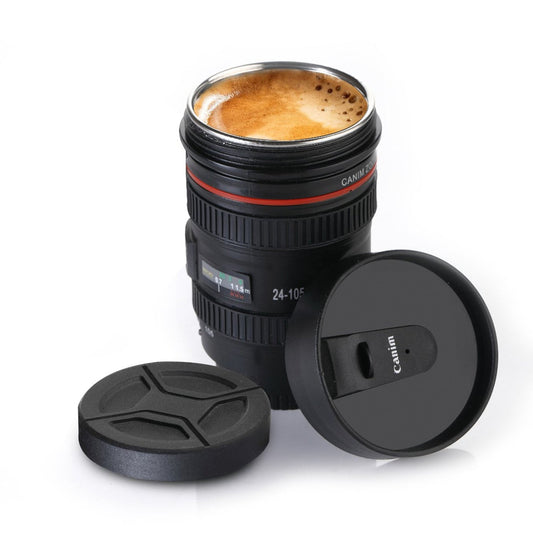 Camera Lens Stainless Steel Coffee Mug