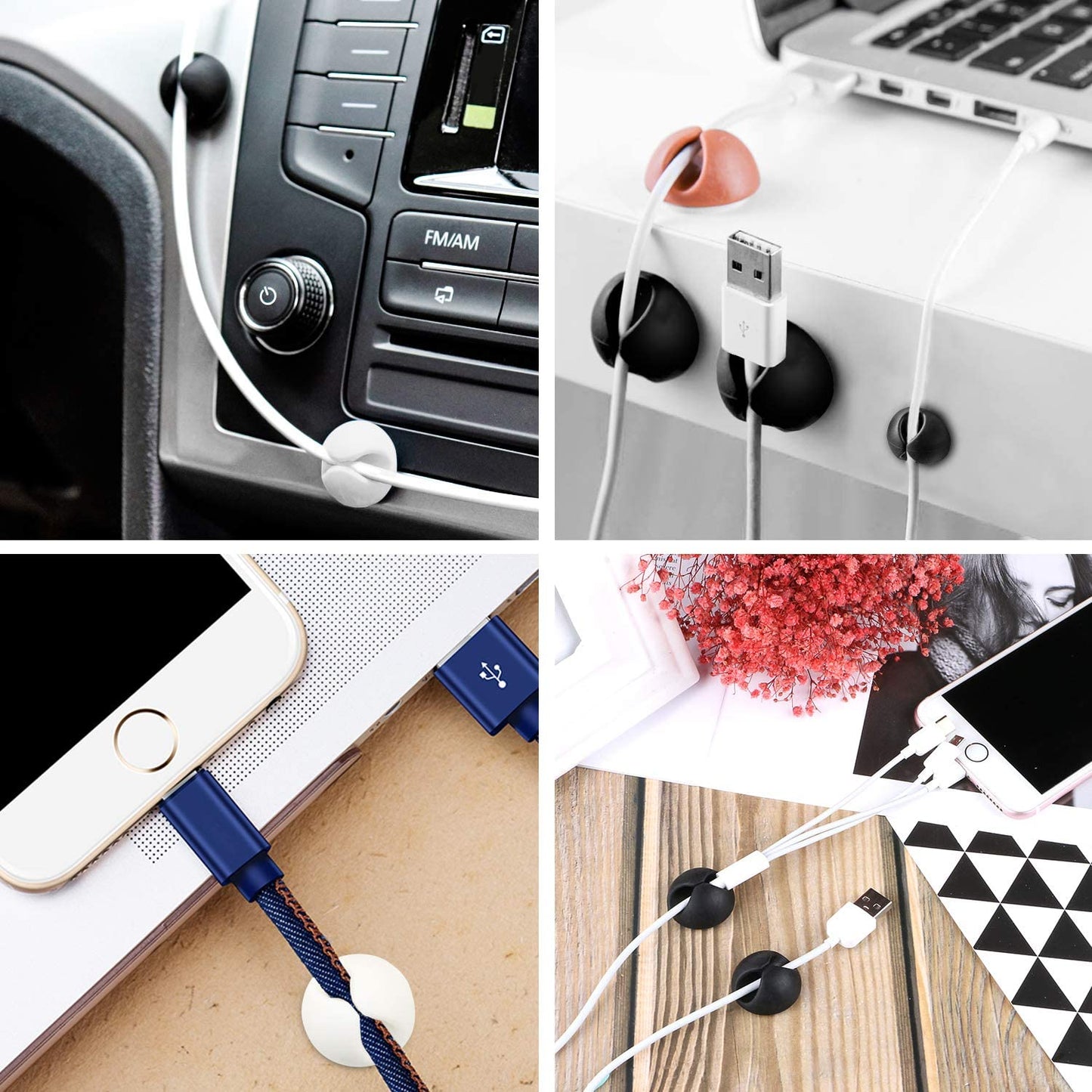 Cable Clips Multi Purpose Cable Organizer