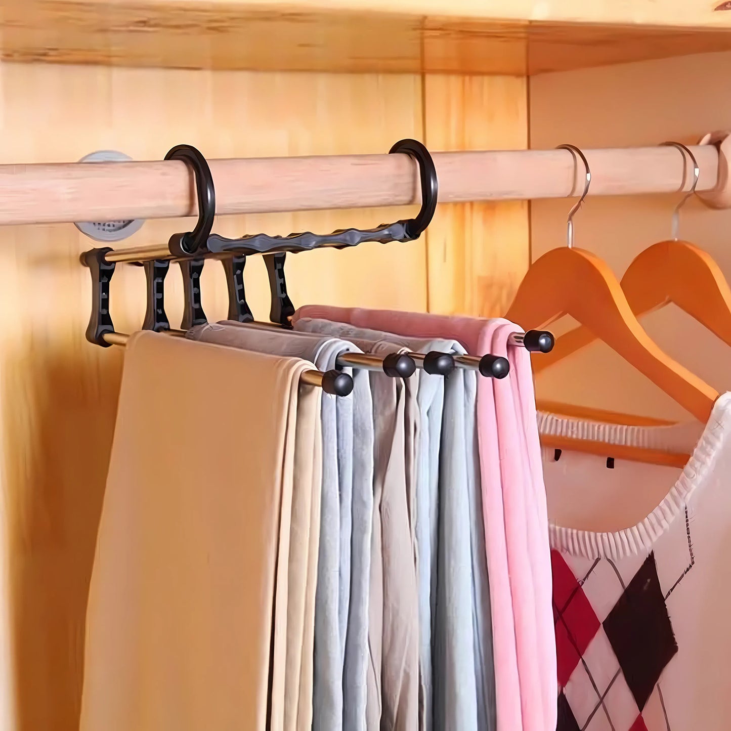 Adjustable Pants Hanger Organizer