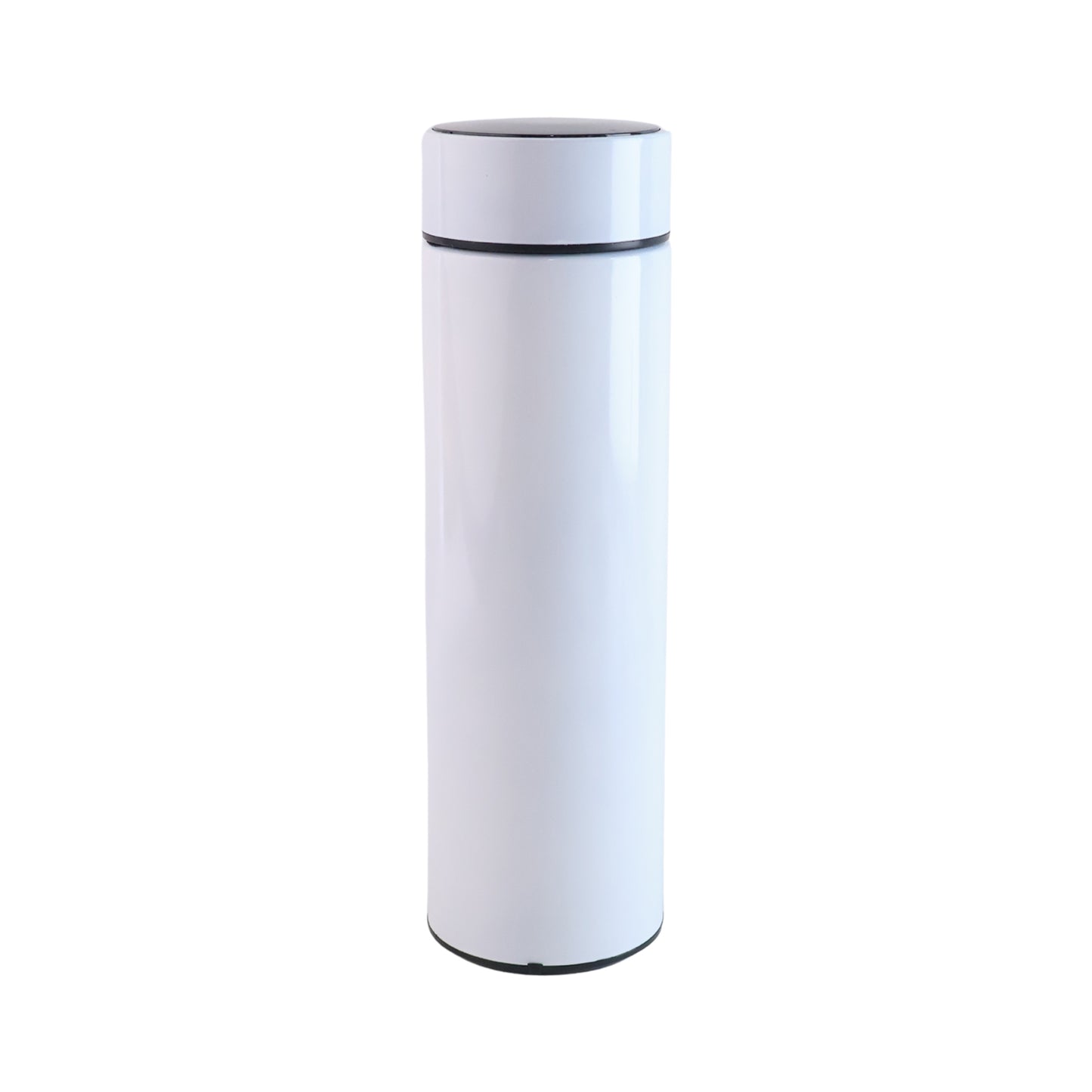 White Smart Vacuum Insulated Water Bottle with LED Temperature Display (500mL)