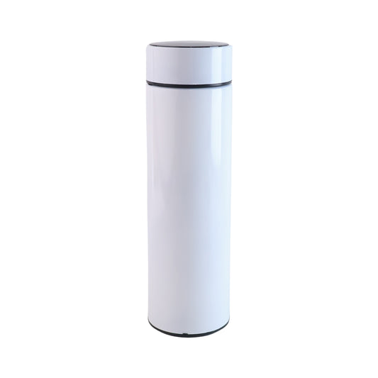 White Smart Vacuum Insulated Water Bottle with LED Temperature Display (500mL)