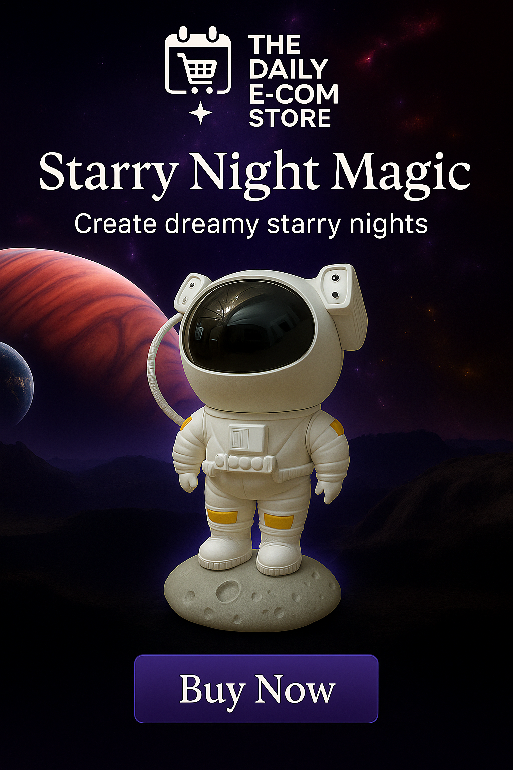 Astronaut Galaxy Projector Night Lamp