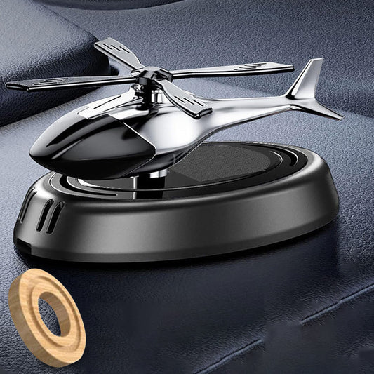 Car Dashboard Perfume Diffuser With Solar Powered Rotating Blades