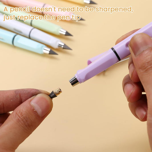 2-in-1 Everlasting Pencil Replaceable Head With Eraser (2 Pc)