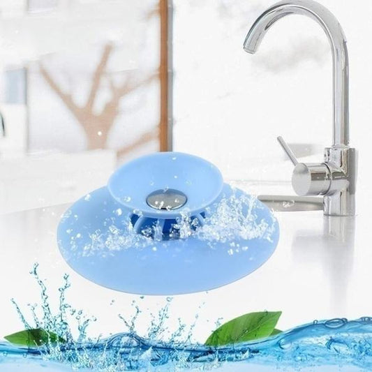 2-in-1 Silicone Sink Sealer Cover Drainer (Multicolour)